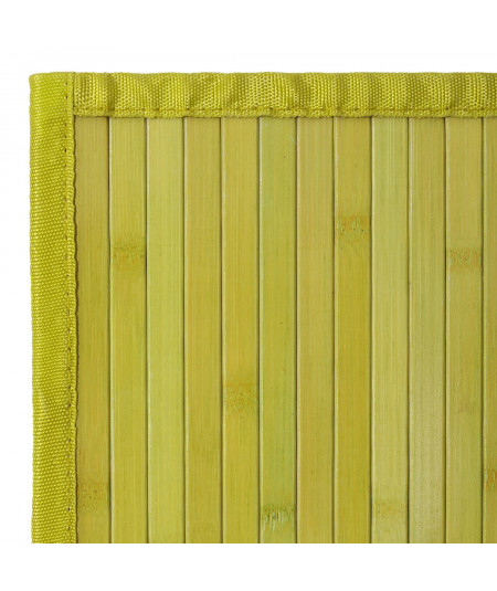 SUNYRDSM Tapis Kitchen Moquette Exterieur 60x100cm Tapis Vert Jaune Bambou  Feuille Impression Design Style Moderne Le Tapis du Salon Lavable en